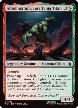 Abomination, Terrifying Titan (MSH-198) - Marvel Super Heroes [Uncommon]