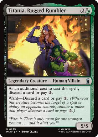 Titania, Rugged Rumbler (MSH-235) - Marvel Super Heroes [Uncommon]