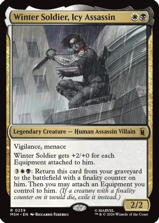 Winter Soldier, Icy Assassin (MSH-239) - Marvel Super Heroes [Rare]