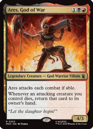 Ares, God of War (MSH-202) - Marvel Super Heroes [Rare]