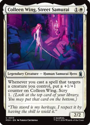 Colleen Wing, Street Samurai (MSH-013) - Marvel Super Heroes [Uncommon]