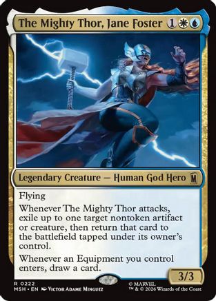 The Mighty Thor, Jane Foster (MSH-222) - Marvel Super Heroes [Rare]