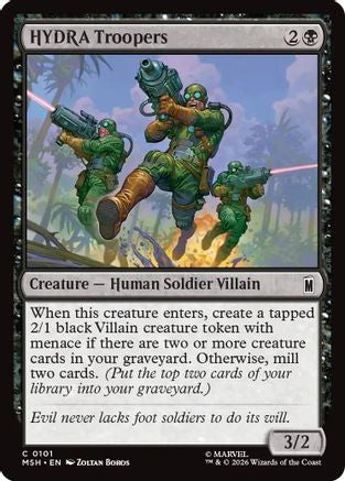 HYDRA Troopers (MSH-101) - Marvel Super Heroes [Rare]