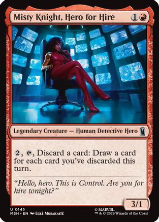 Misty Knight, Hero for Hire (MSH-145) - Marvel Super Heroes [Uncommon]