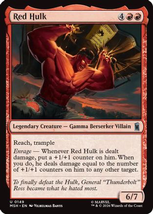 Red Hulk (MSH-149) - Marvel Super Heroes Foil [Uncommon]