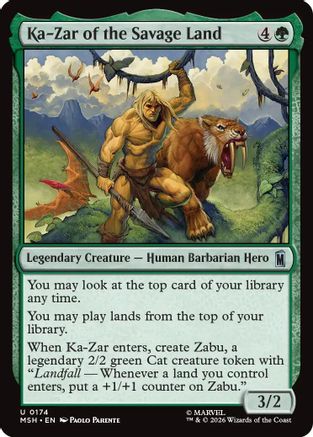 Ka-Zar of the Savage Land (MSH-174) - Marvel Super Heroes [Uncommon]