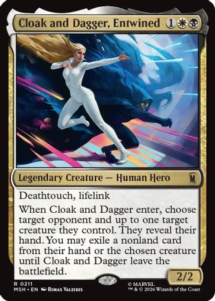 Cloak and Dagger, Entwined (MSH-211) - Marvel Super Heroes [Rare]