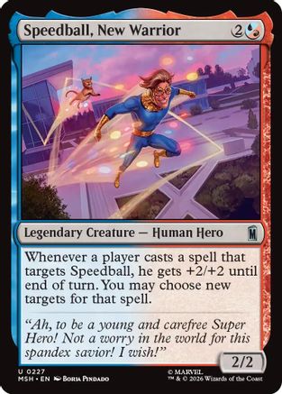 Speedball, New Warrior (MSH-227) - Marvel Super Heroes [Uncommon]