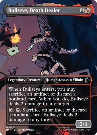 Bullseye, Death Dealer (Borderless) (MSH-325) - Marvel Super Heroes [Uncommon]