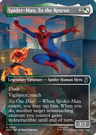 Spider-Man, To the Rescue (MSH-228) - Marvel Super Heroes [Uncommon]