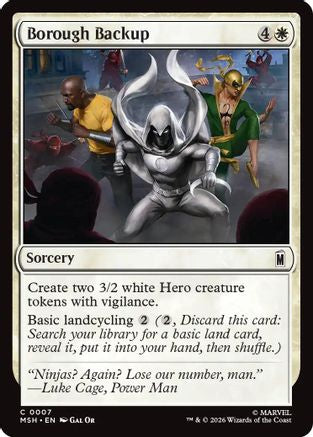 Borough Backup (MSH-007) - Marvel Super Heroes [Common]