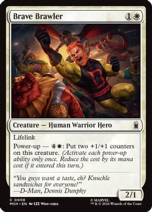 Brave Brawler (MSH-008) - Marvel Super Heroes [Common]