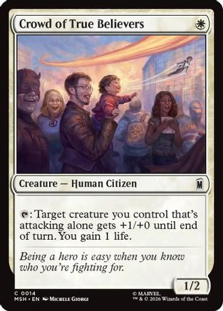 Crowd of True Believers (MSH-014) - Marvel Super Heroes [Common]