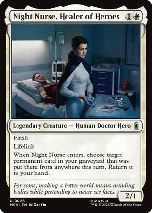 Night Nurse, Healer of Heroes (MSH-026) - Marvel Super Heroes [Uncommon]