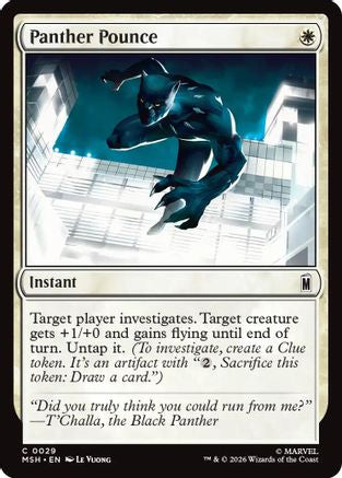 Panther Pounce (MSH-029) - Marvel Super Heroes Foil [Common]