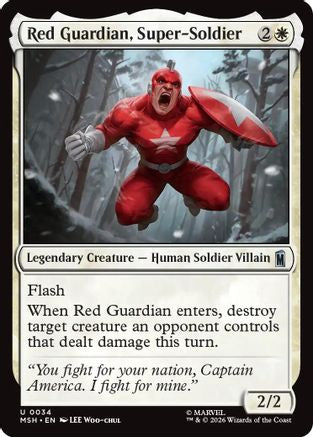 Red Guardian, Super-Soldier (MSH-034) - Marvel Super Heroes [Uncommon]