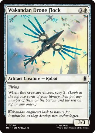 Wakandan Drone Flock (MSH-040) - Marvel Super Heroes Foil [Common]