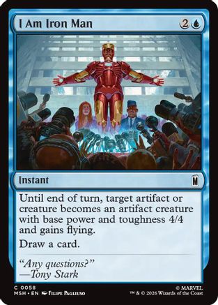 I Am Iron Man (MSH-058) - Marvel Super Heroes [Common]