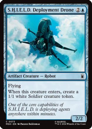 S.H.I.E.L.D. Deployment Drone (MSH-073) - Marvel Super Heroes Foil [Common]