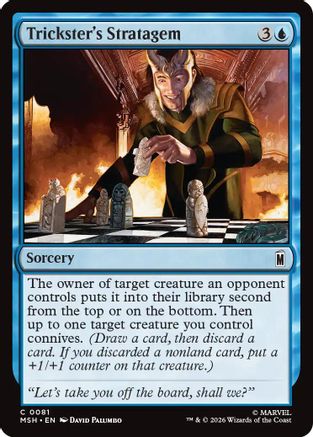 Trickster's Stratagem (MSH-081) - Marvel Super Heroes Foil [Common]