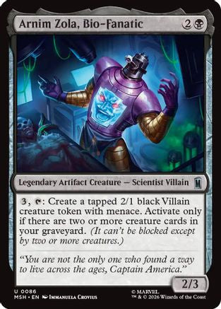 Arnim Zola, Bio-Fanatic (MSH-086) - Marvel Super Heroes [Uncommon]