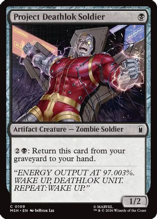 Project Deathlok Soldier (MSH-109) - Marvel Super Heroes [Common]