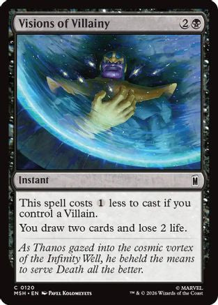 Visions of Villainy (MSH-120) - Marvel Super Heroes [Common]