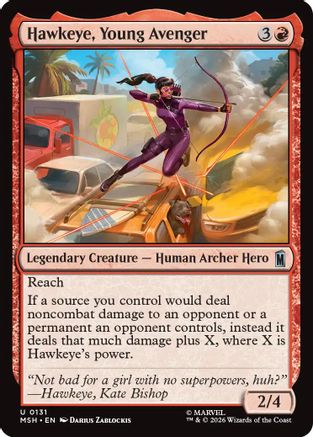 Hawkeye, Young Avenger (MSH-131) - Marvel Super Heroes Foil [Uncommon]