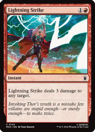 Lightning Strike (MSH-142) - Marvel Super Heroes [Common]