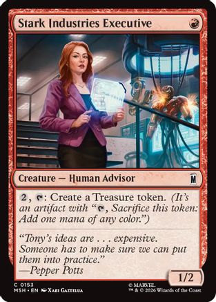 Stark Industries Executive (MSH-153) - Marvel Super Heroes Foil [Common]