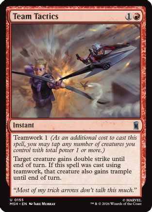 Team Tactics (MSH-155) - Marvel Super Heroes [Uncommon]
