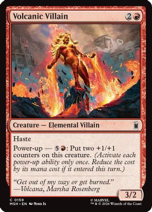 Volcanic Villain (MSH-159) - Marvel Super Heroes [Common]
