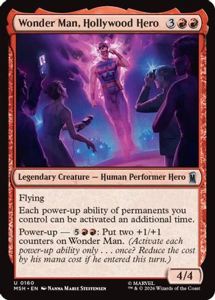 Wonder Man, Hollywood Hero (MSH-160) - Marvel Super Heroes [Uncommon]