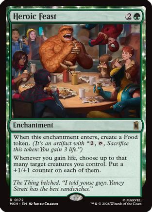 Heroic Feast (MSH-172) - Marvel Super Heroes [Rare]
