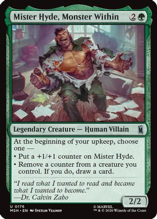 Mister Hyde, Monster Within (MSH-176) - Marvel Super Heroes [Uncommon]