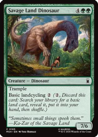 Savage Land Dinosaur (MSH-185) - Marvel Super Heroes [Common]