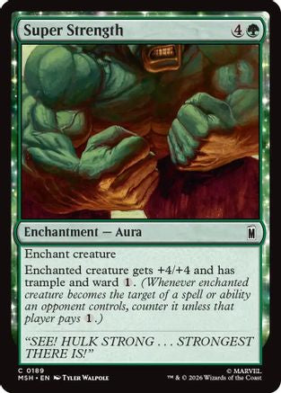 Super Strength (MSH-189) - Marvel Super Heroes [Common]