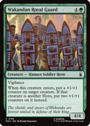 Wakandan Royal Guard (MSH-195) - Marvel Super Heroes [Common]