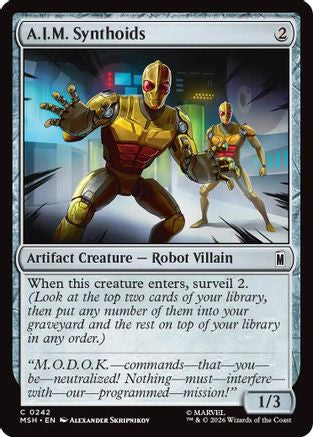 A.I.M. Synthoids (MSH-242) - Marvel Super Heroes [Common]