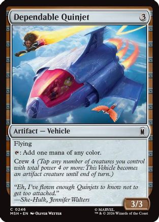 Dependable Quinjet (MSH-246) - Marvel Super Heroes [Common]