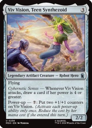 Viv Vision, Teen Synthezoid (MSH-256) - Marvel Super Heroes [Uncommon]