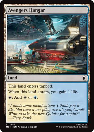 Avengers Hangar (MSH-259) - Marvel Super Heroes [Land]