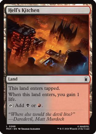 Hell's Kitchen (MSH-268) - Marvel Super Heroes Foil [Land]