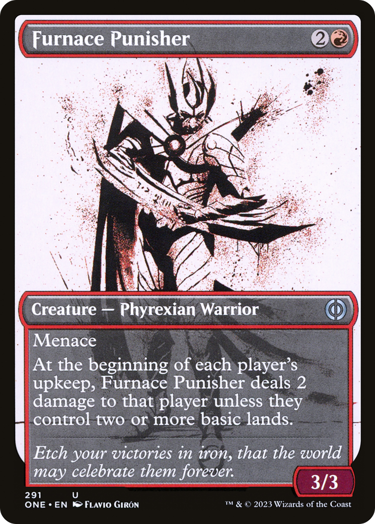 Furnace Punisher (ONE-291) - Phyrexia: All Will Be One: (Showcase) [Uncommon]