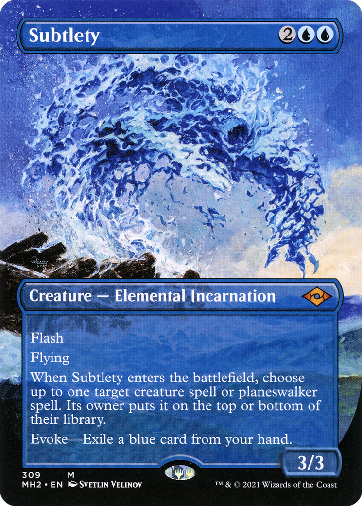 Subtlety (MH2-309) - Modern Horizons 2 (Borderless) Foil [Mythic]
