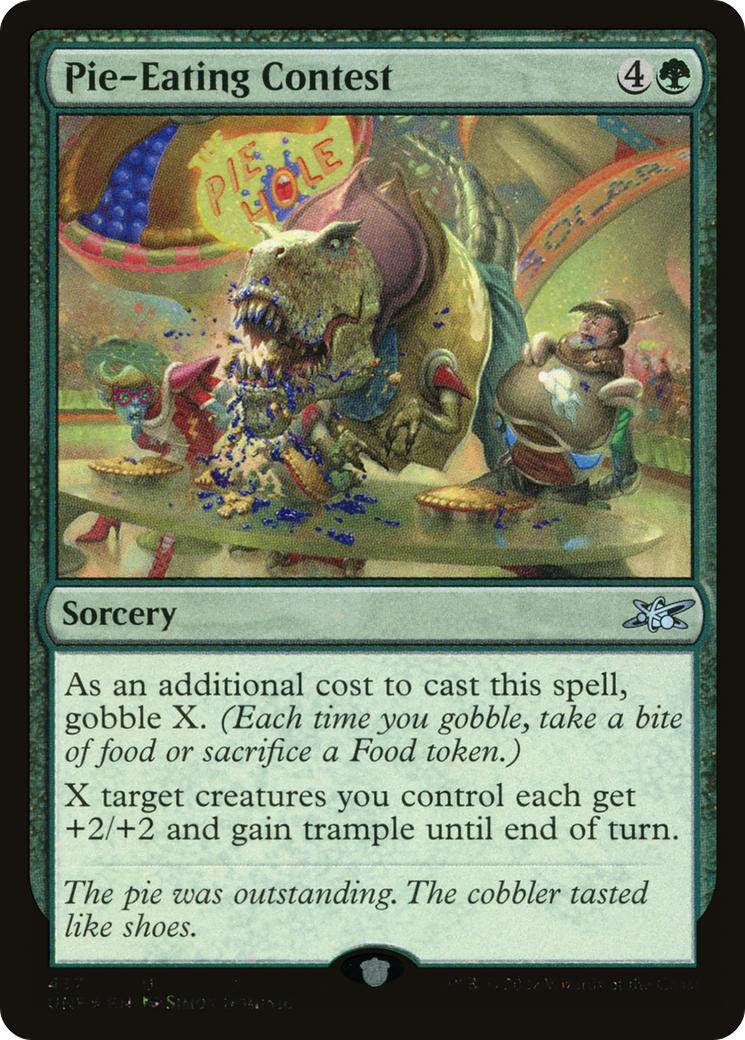 Pie-Eating Contest (UNF-437) - Unfinity Galaxy Foil [Uncommon]
