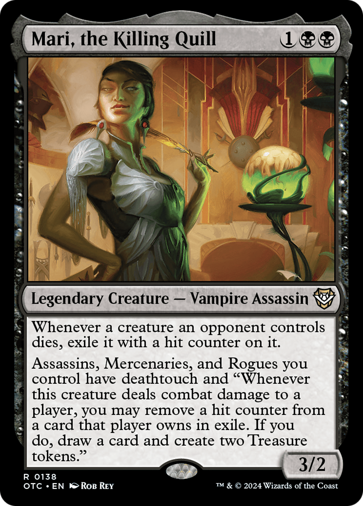 Mari, the Killing Quill (OTC-138) - Outlaws of Thunder Junction Commander [Rare]
