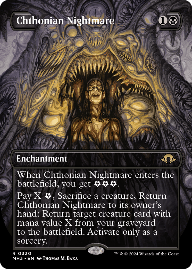 Chthonian Nightmare (MH3-330) - Modern Horizons 3 (Borderless) Foil [Rare]