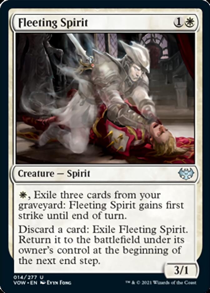 Fleeting Spirit (VOW-014) - Innistrad: Crimson Vow [Uncommon]