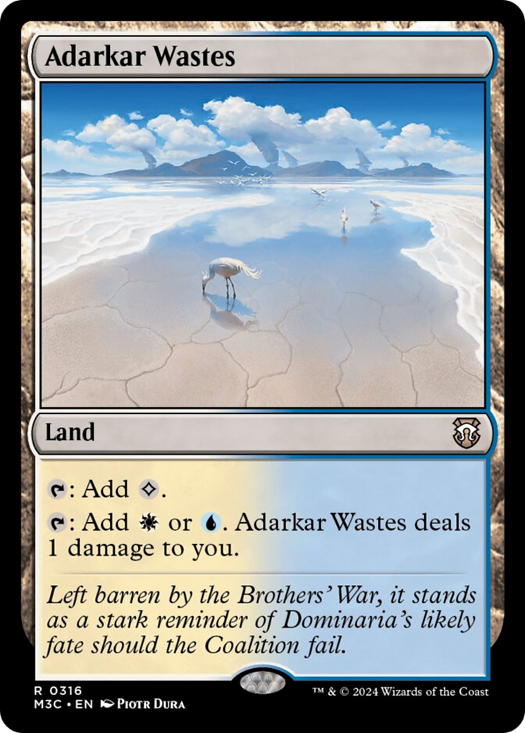 Adarkar Wastes (M3C-316) - Modern Horizons 3 Commander Foil [Rare]